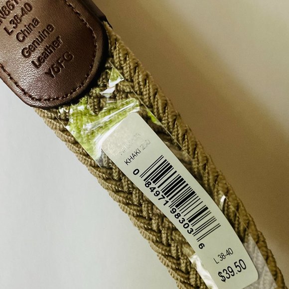 PENGUIN Men's Braided Stretch Belt NWT Size L - Picture 3 of 5